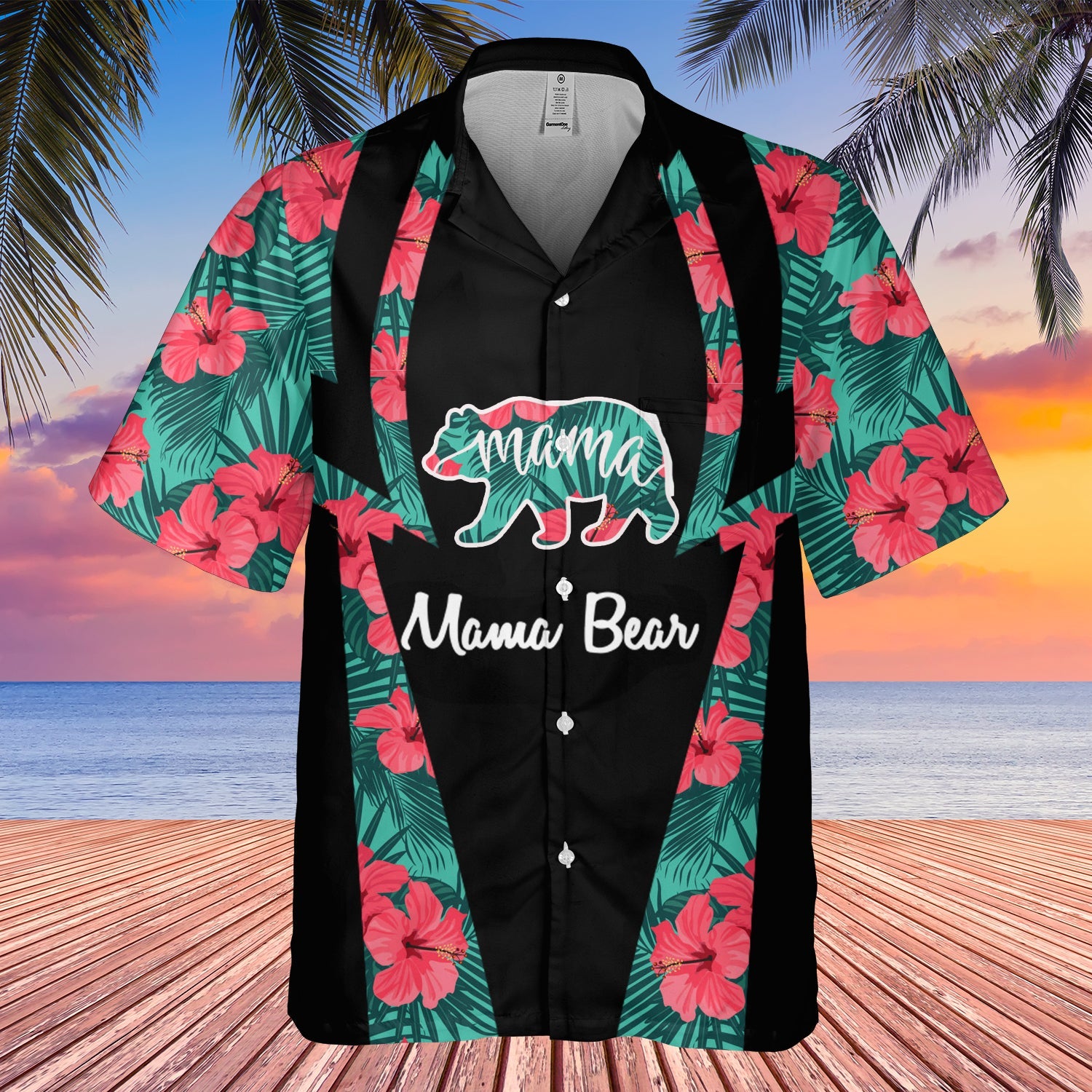 GB-HW000173 Pattern Native Hawaiian Shirt 3D