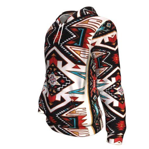 Tribal Pattern Colorful Native American Design 3D Pullover Hoodies