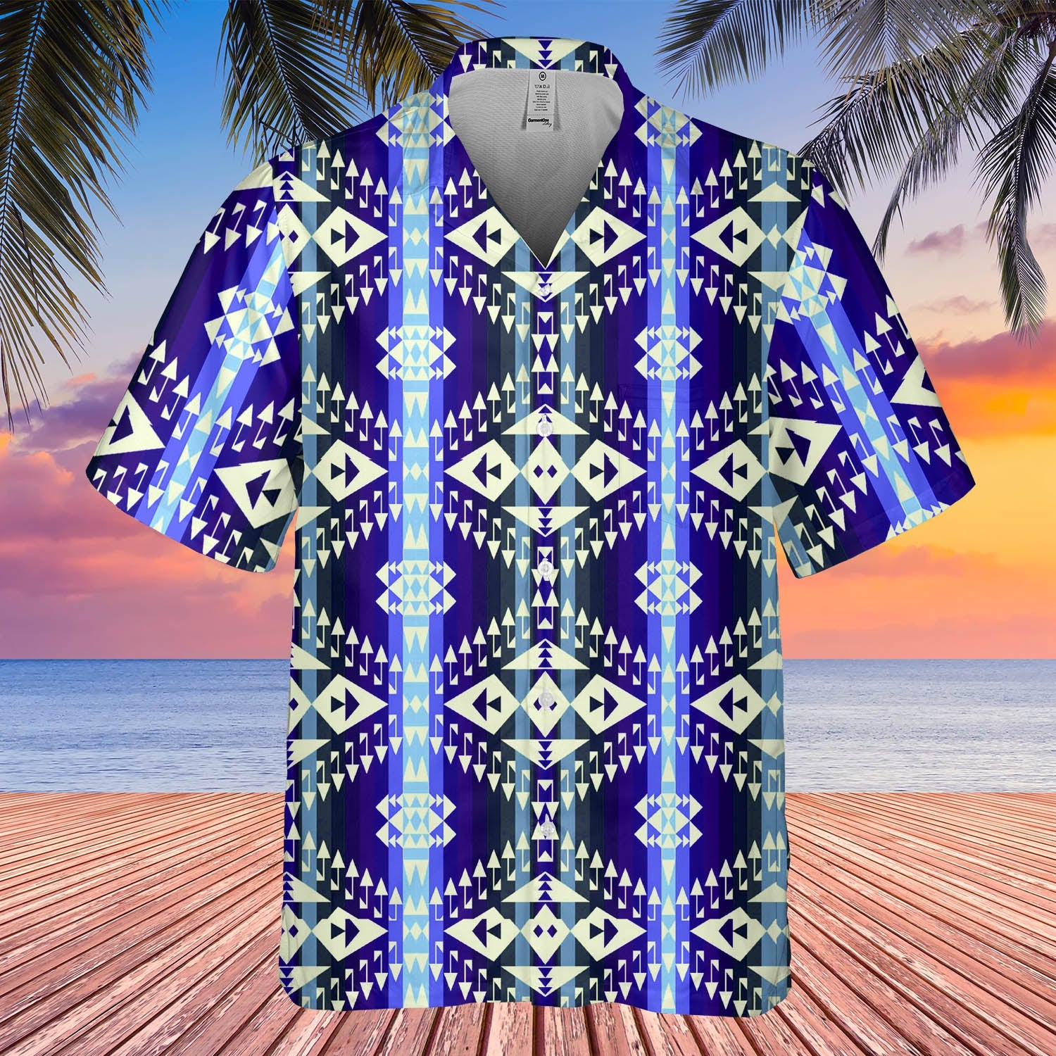 GB-HW000145 Pattern Native Hawaiian Shirt 3D