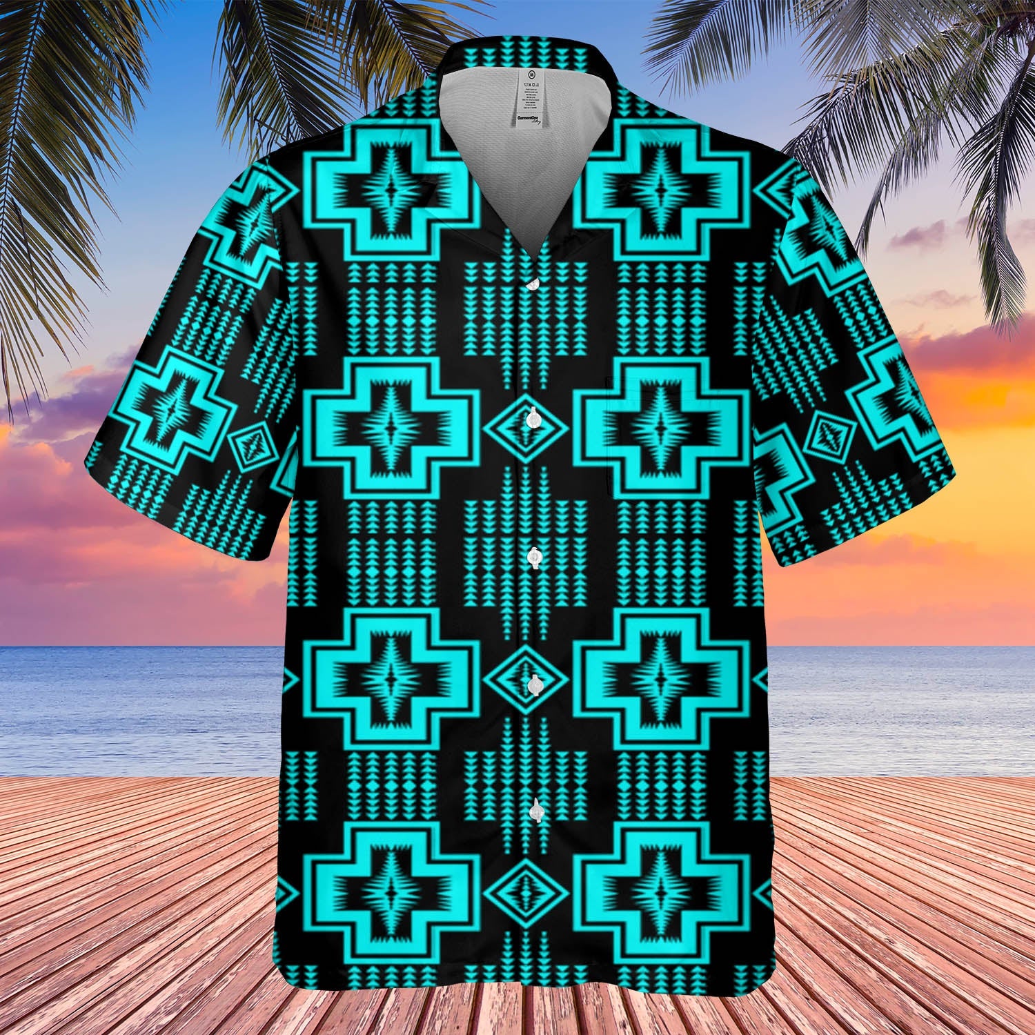 GB-HW000143 Pattern Native Hawaiian Shirt 3D
