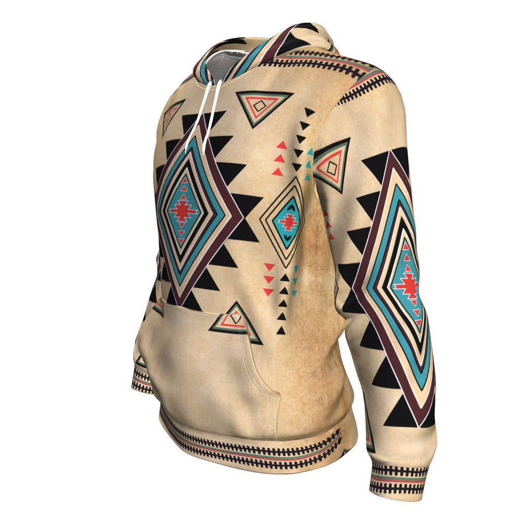 Geometric United Tribal Of Native American Design 3D Pullover Hoodie