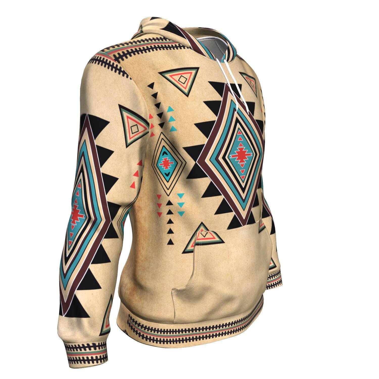 Geometric United Tribal Of Native American Design 3D Pullover Hoodie