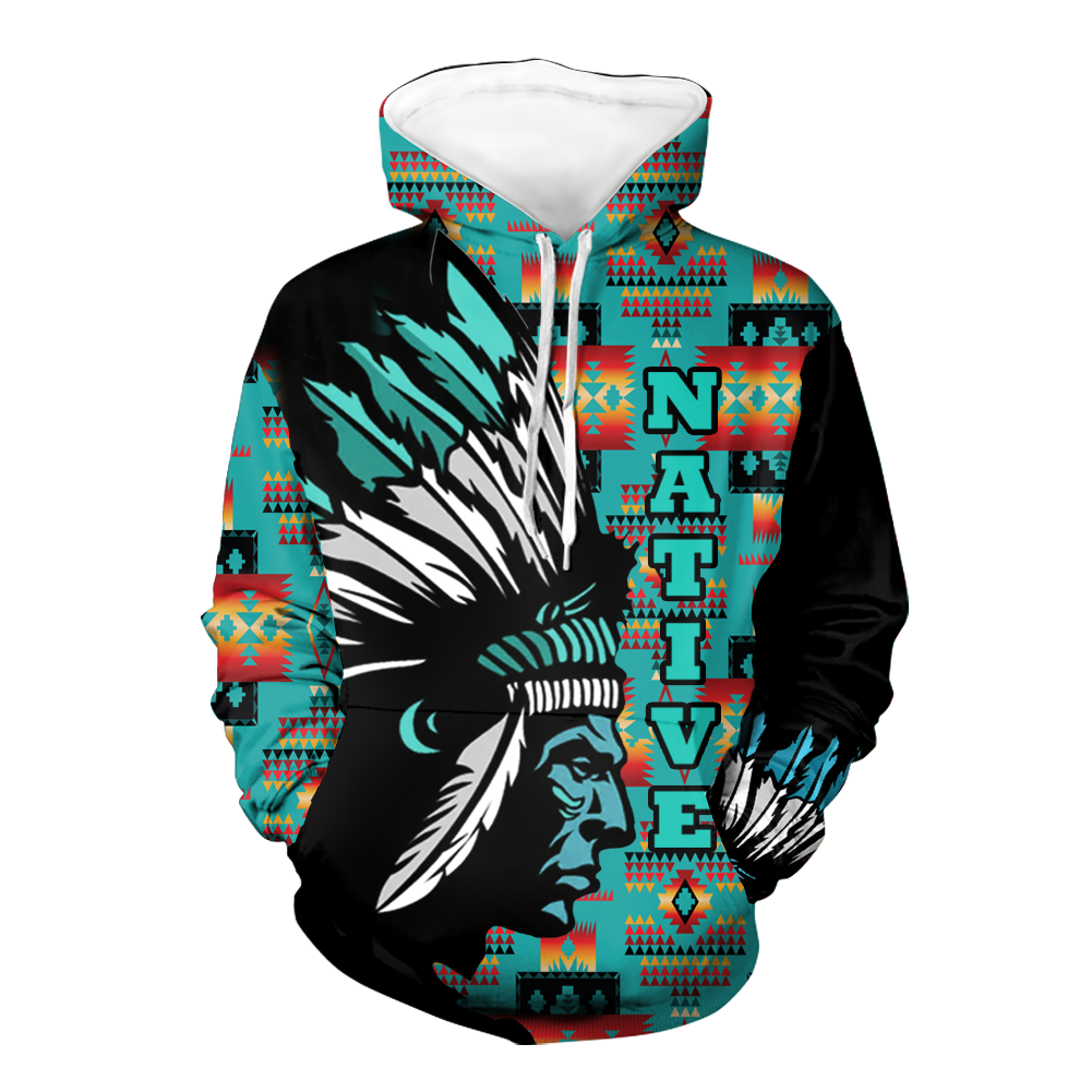 HD000125 Native American Pride  3D Hoodie