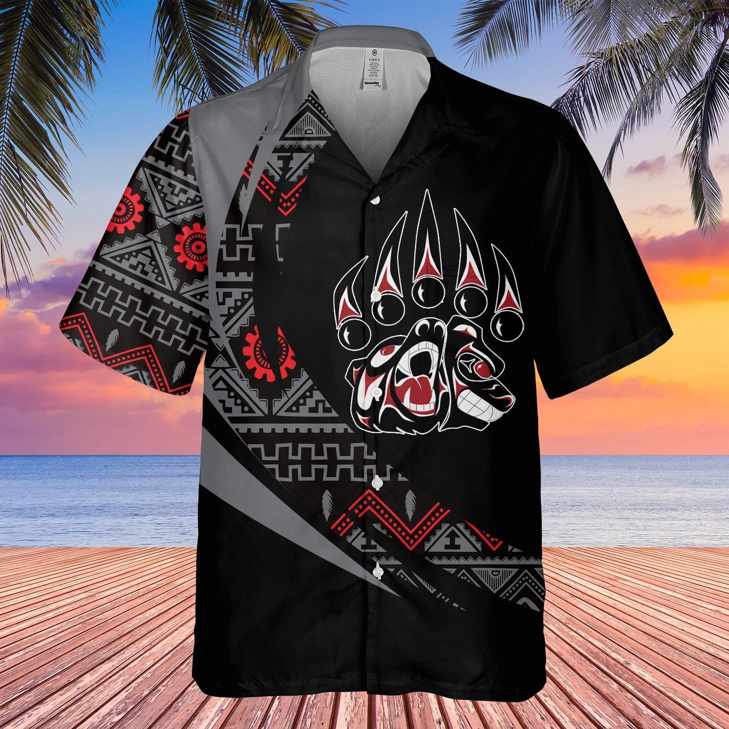 Tribe Design Native American Hawaiian Shirt 3D