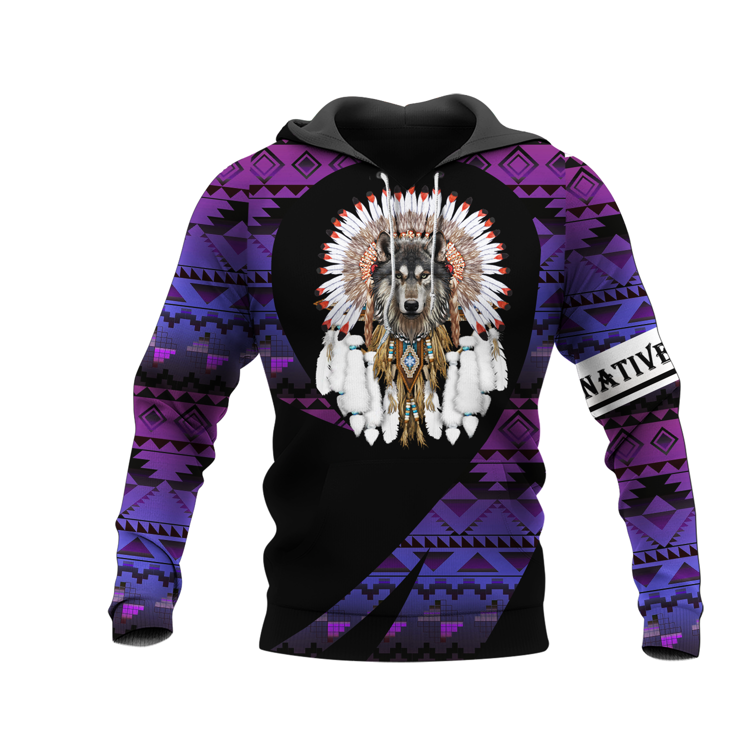 HD000266 Pattern Native Pride 3D Hoodie