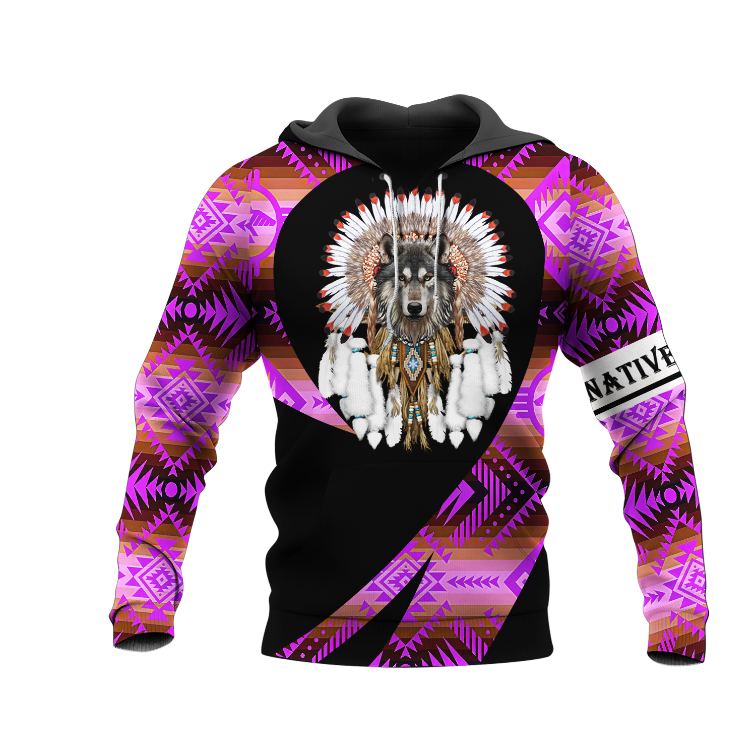 HD000265 Pattern Native Pride 3D Hoodie v1