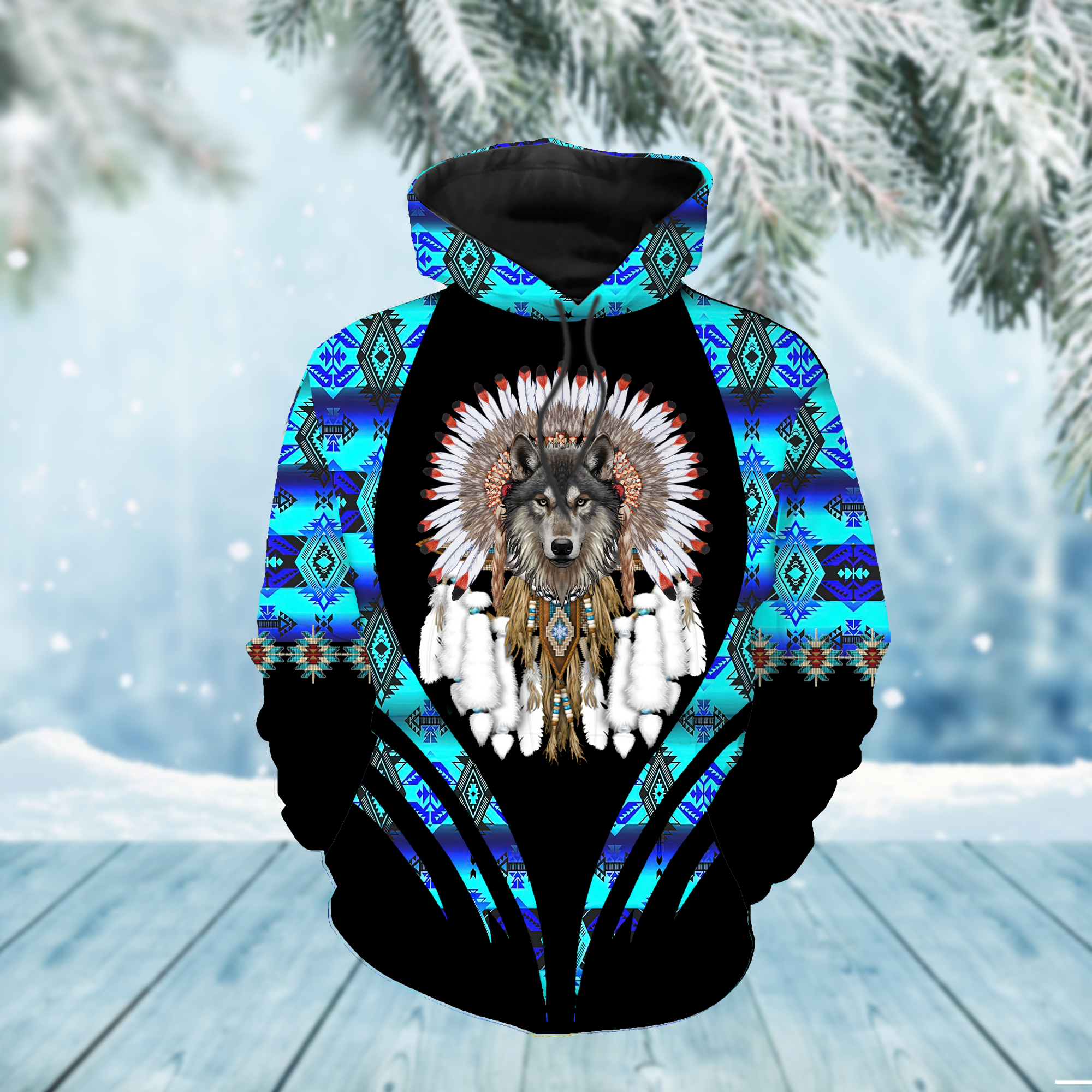 HD000264-01 Pattern Native Pride 3D Hoodie
