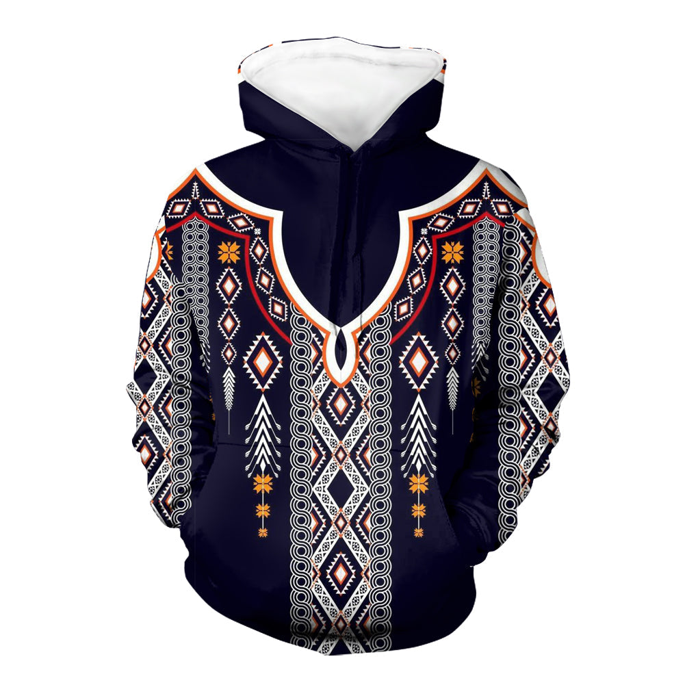 GB-NAT00368 Geometric Ethnic Pattern 3D Hoodie
