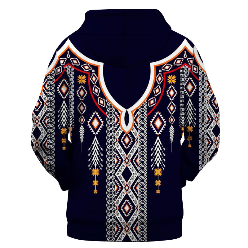 GB-NAT00368 Geometric Ethnic Pattern 3D Hoodie