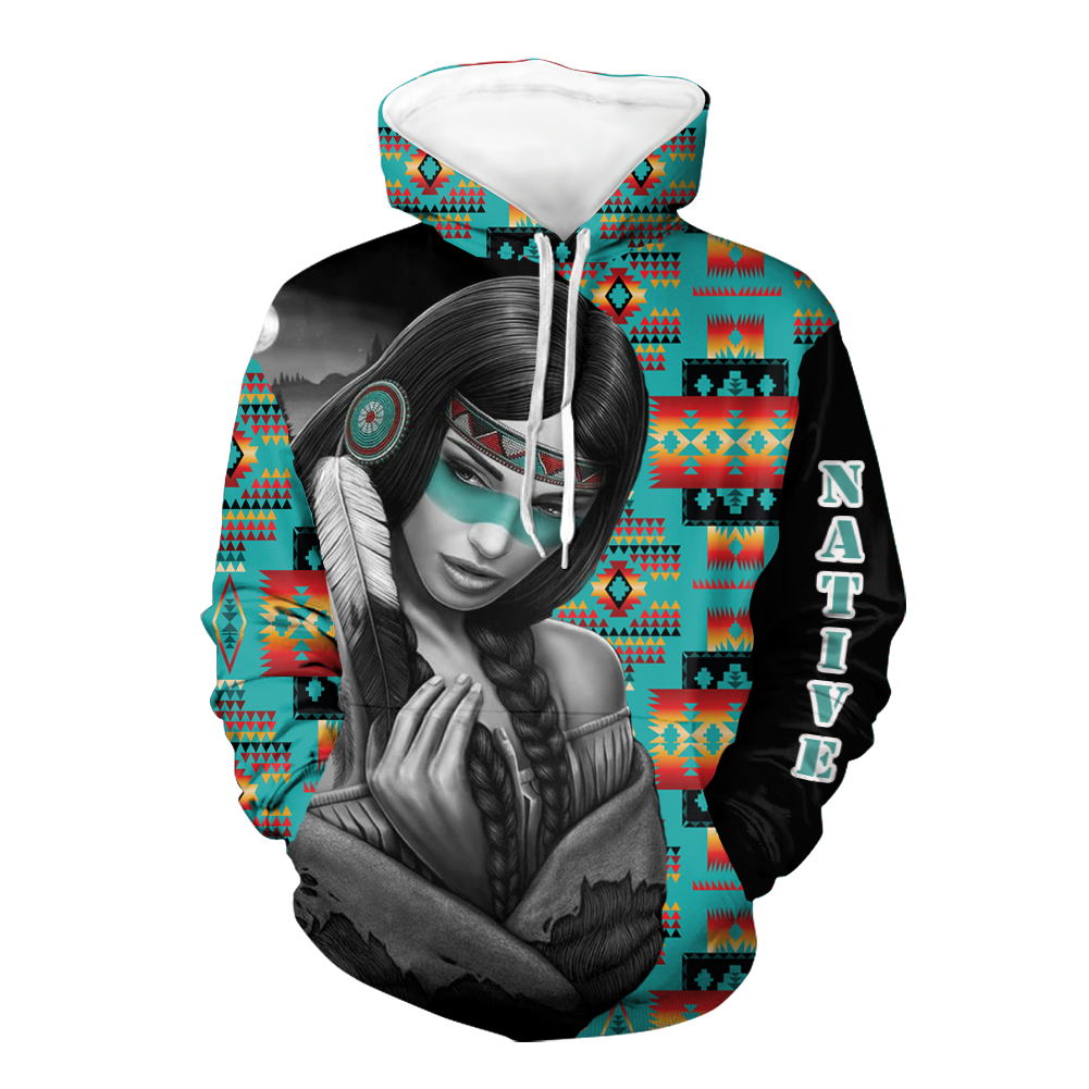HD000138 Native American Pride  3D Hoodie