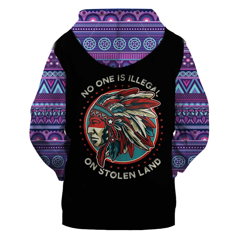 HD00057 Native American Pride  3D Hoodie