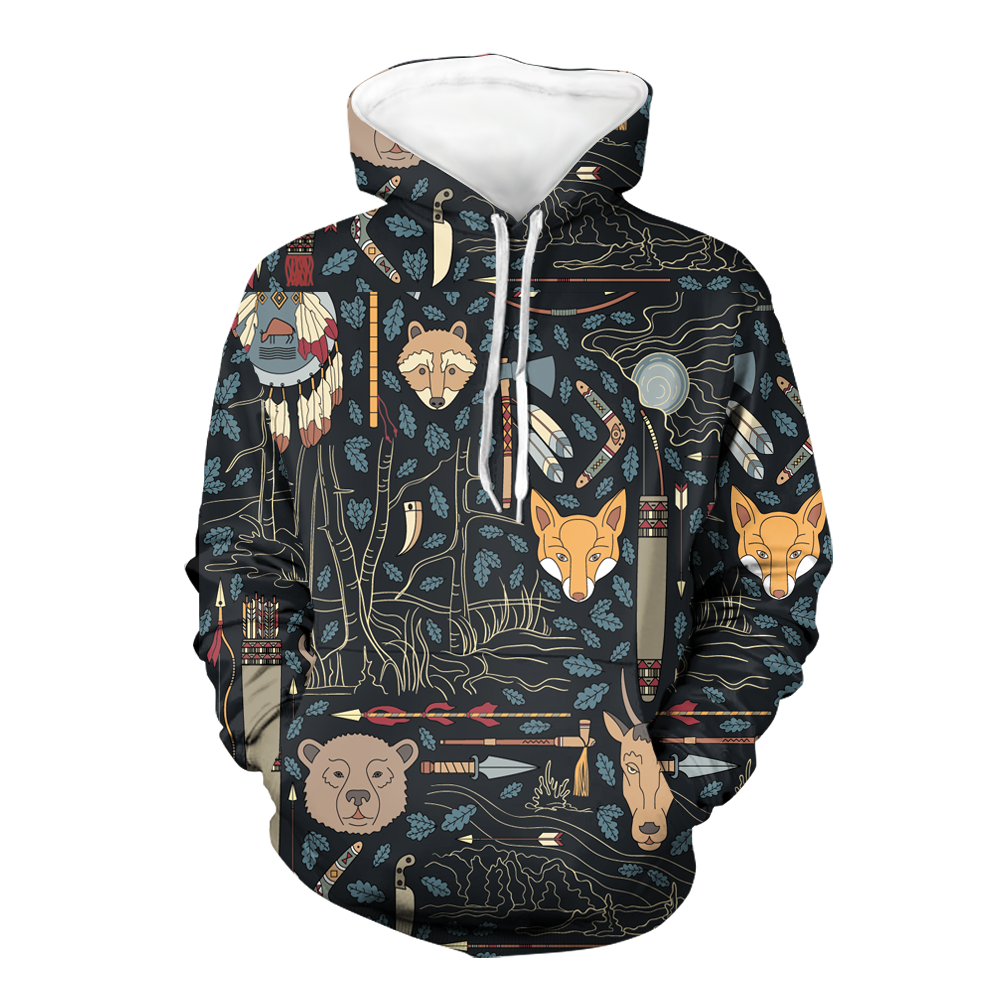 HD000267 Pattern Native Pride 3D Hoodie