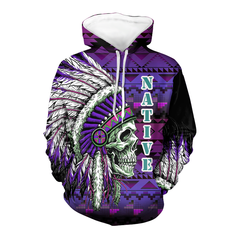 HD000123 Native American Pride  3D Hoodie