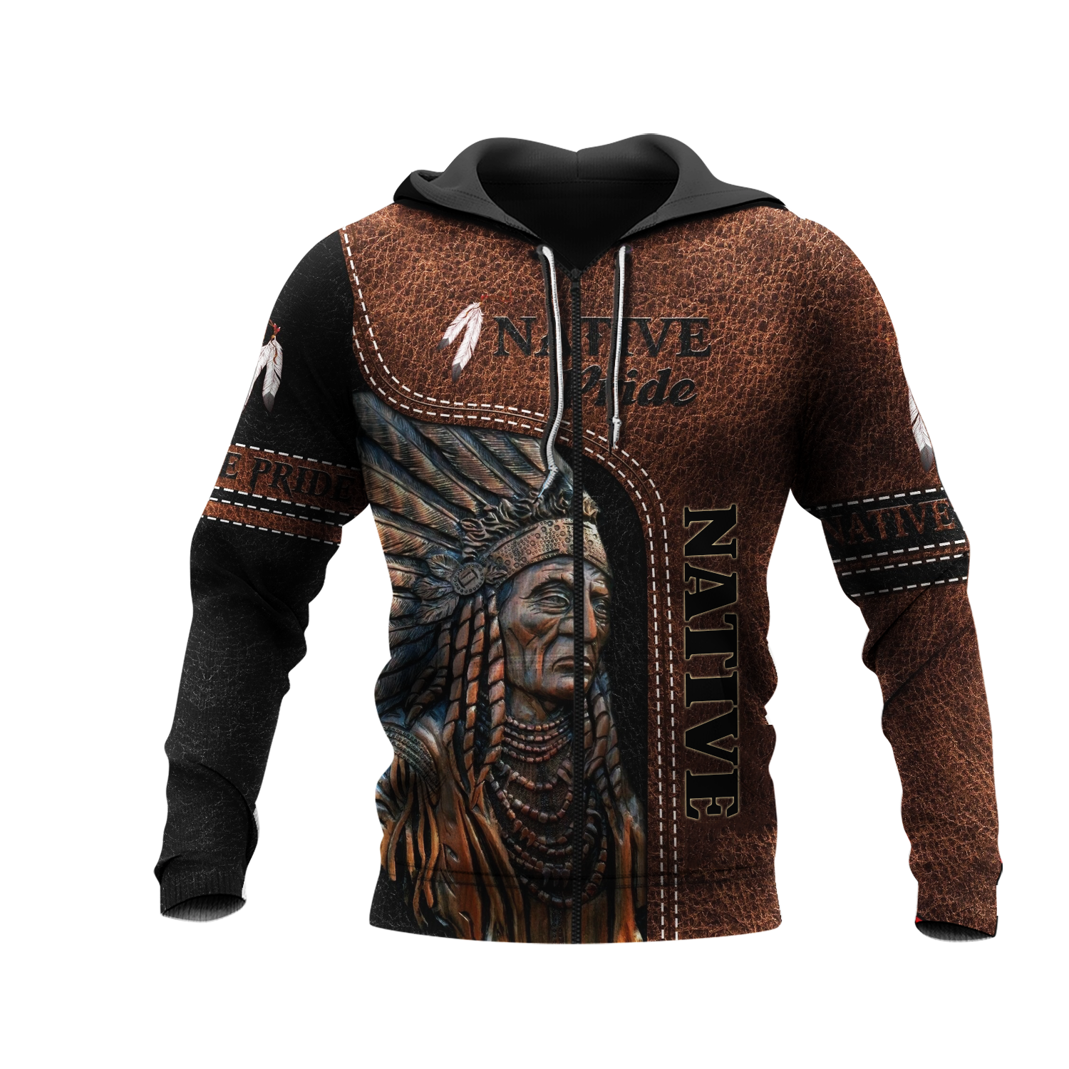 HD000131 Native American Pride  3D Hoodie
