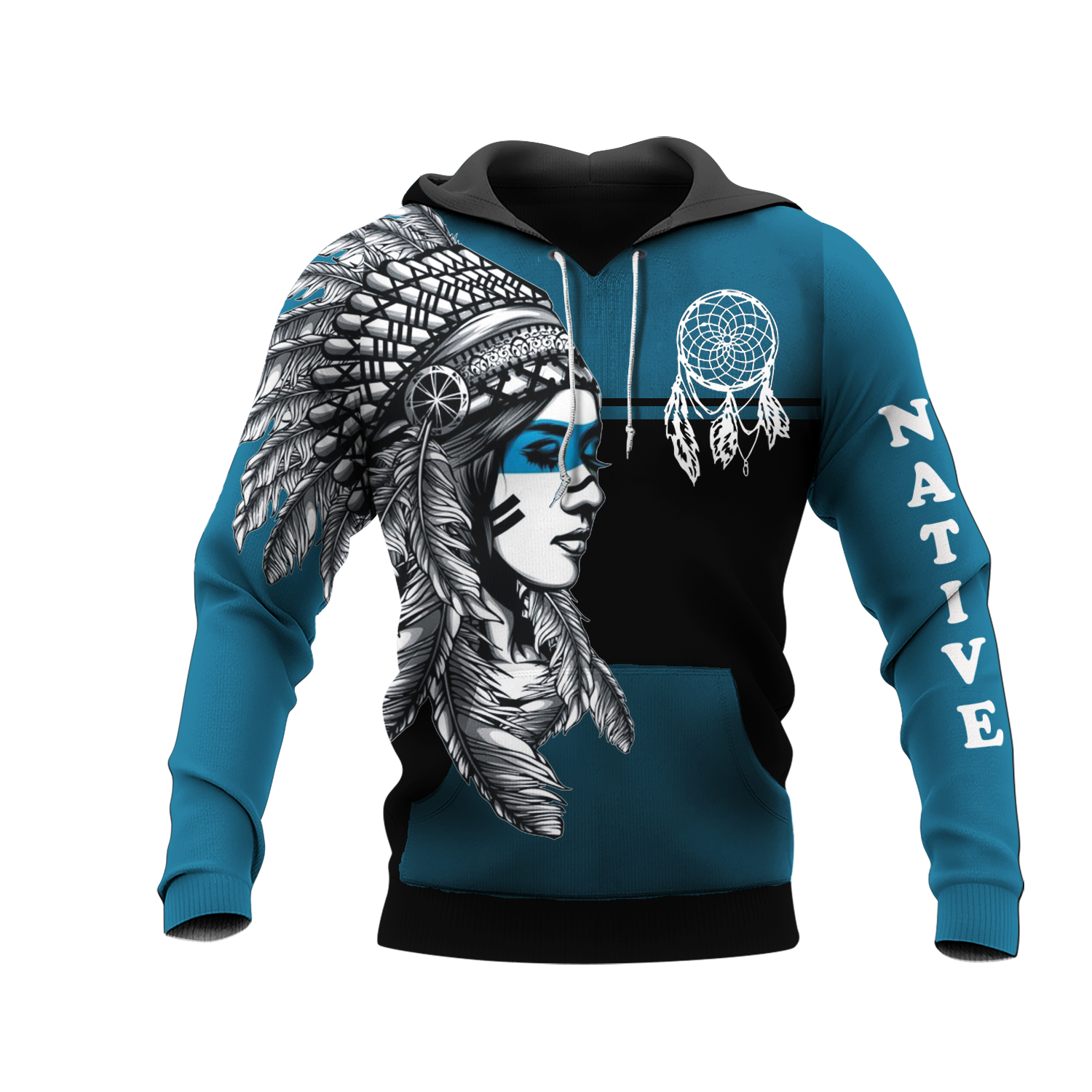 HD000142 Native American Pride  3D Hoodie