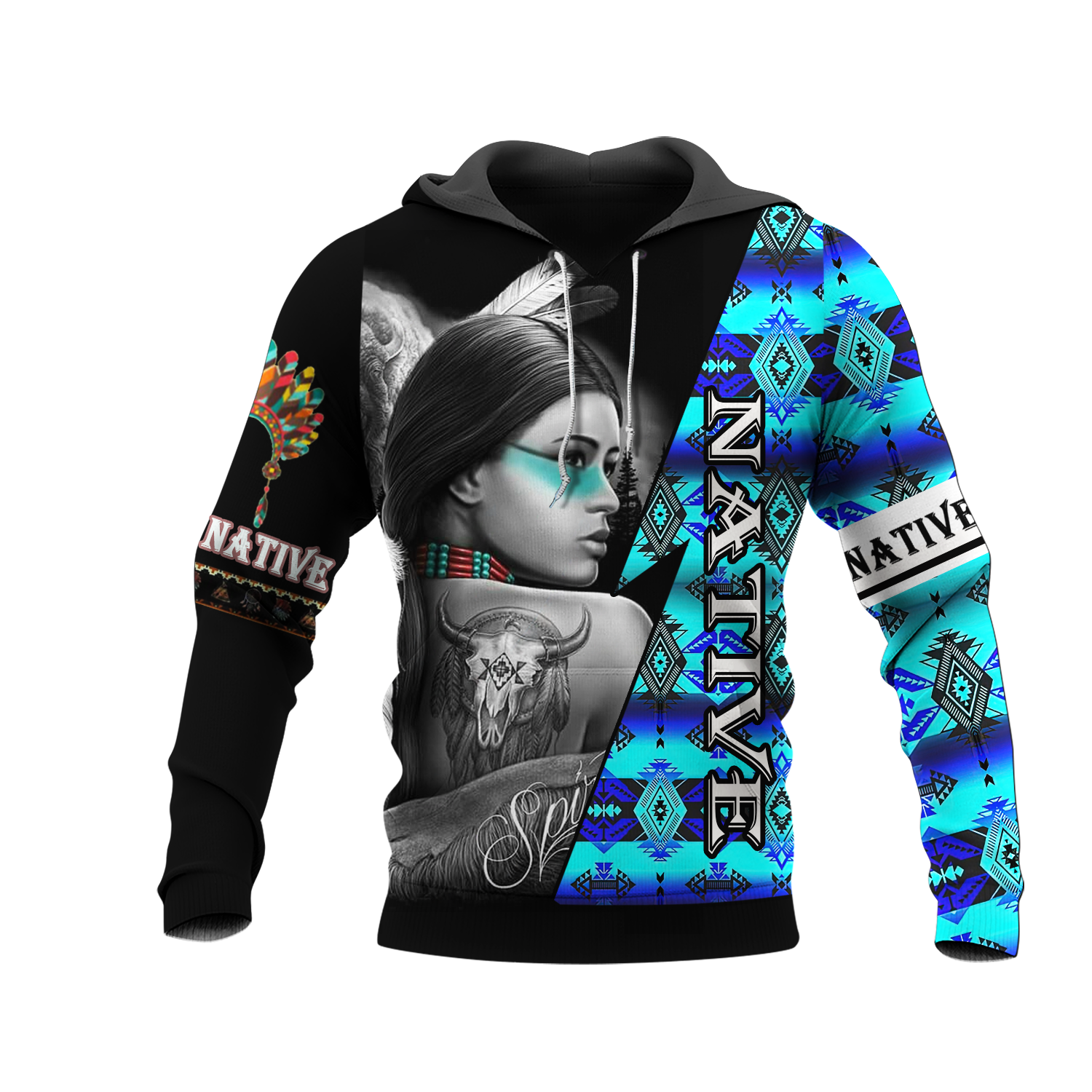 HD000145 Native American Pride  3D Hoodie
