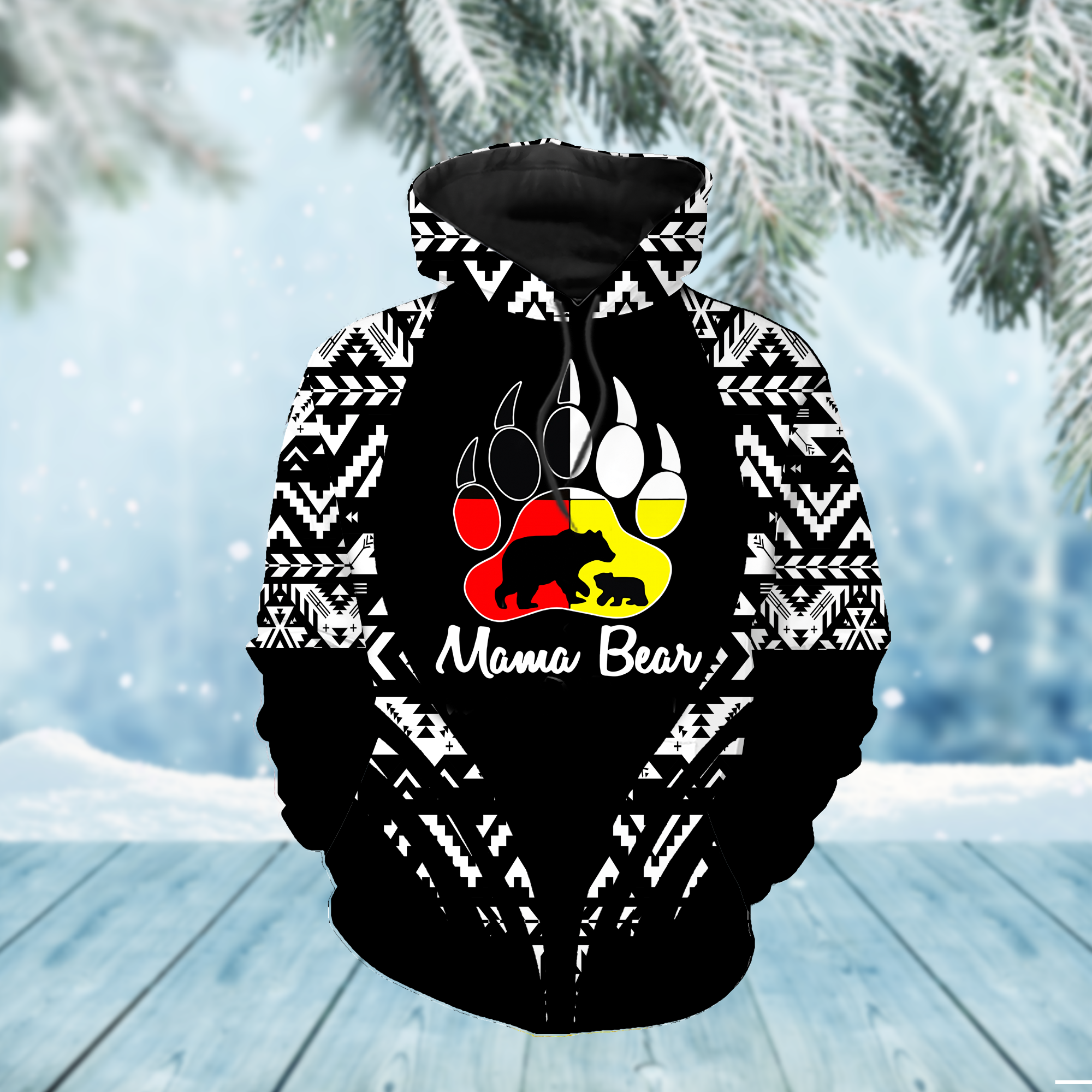 HD000286 Pattern Native Pride 3D Hoodie
