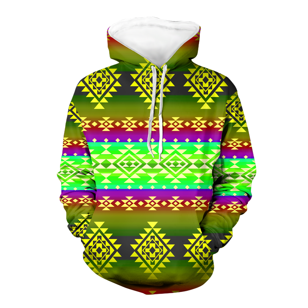 GB-NAT00680-05 Pattern Native American Pride  3D Hoodie