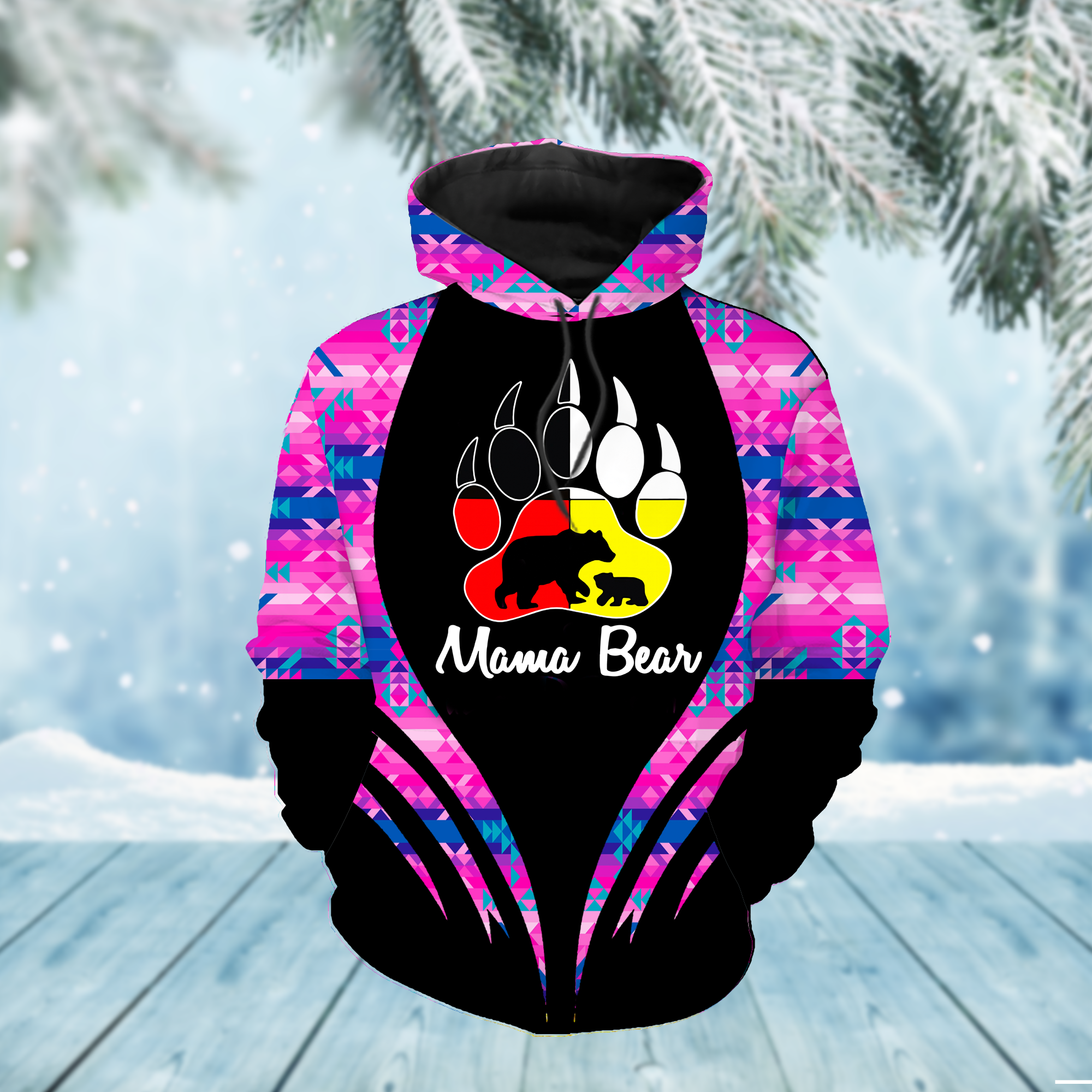 HD000287 Pattern Native Pride 3D Hoodie