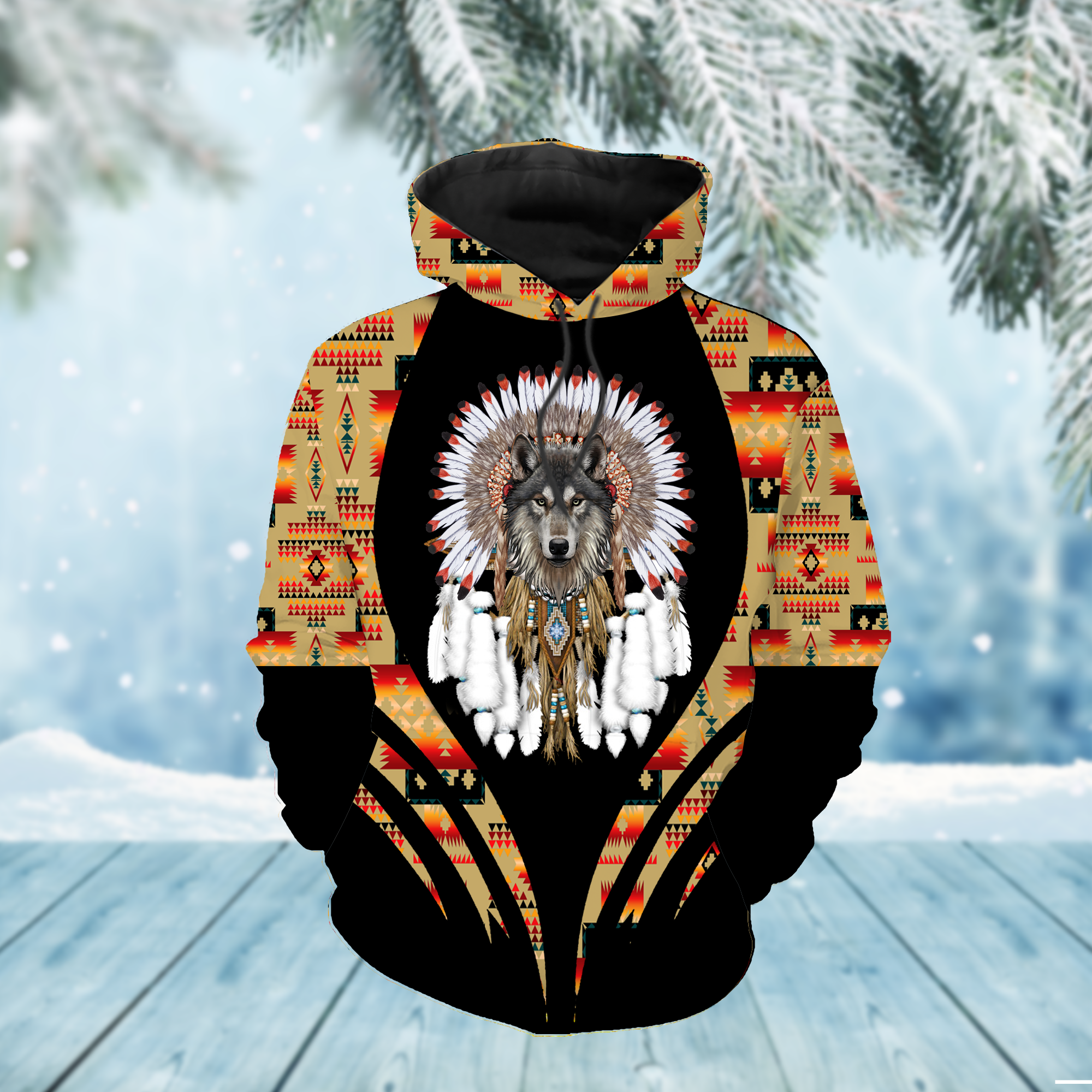 HD000288 Pattern Native Pride 3D Hoodie