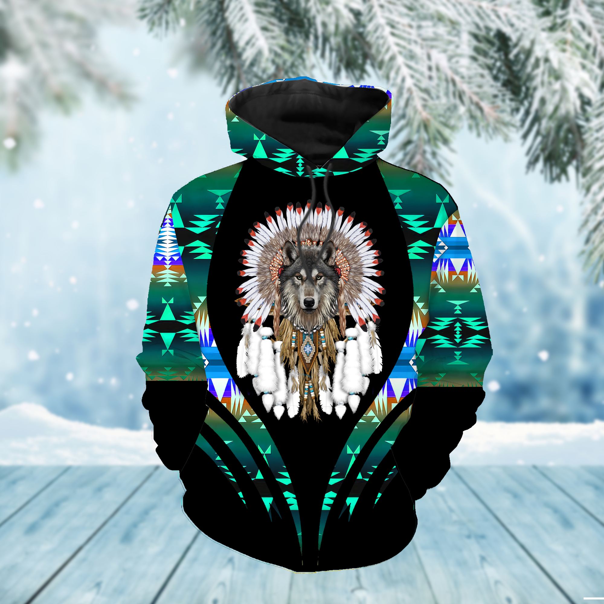 HD000292 Pattern Native Pride 3D Hoodie