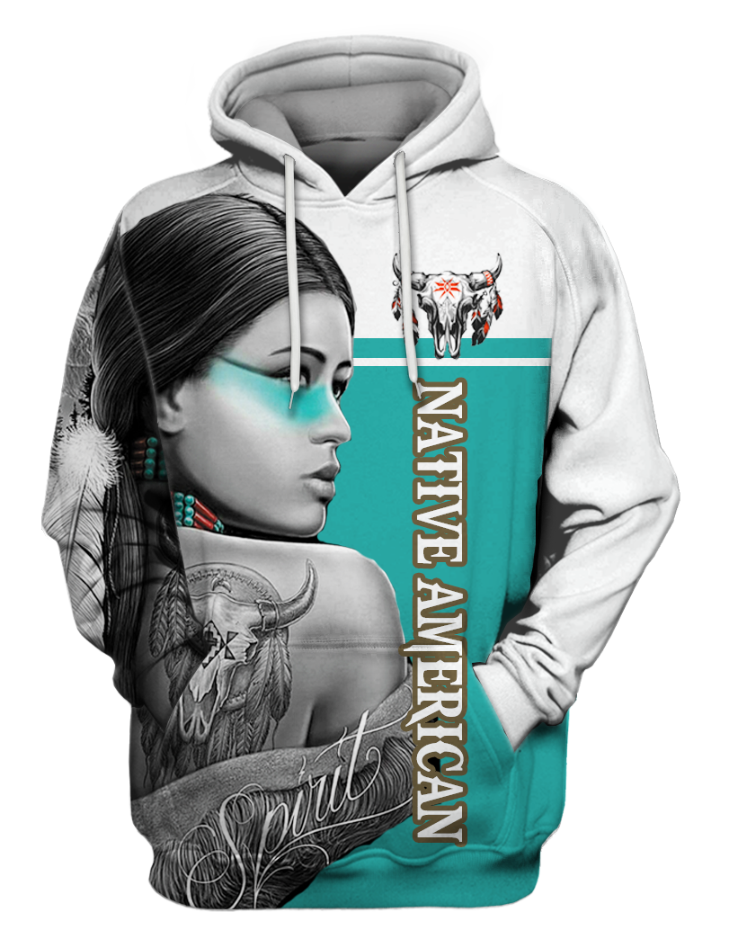 HD000237 Girl Native Pride 3D Hoodie