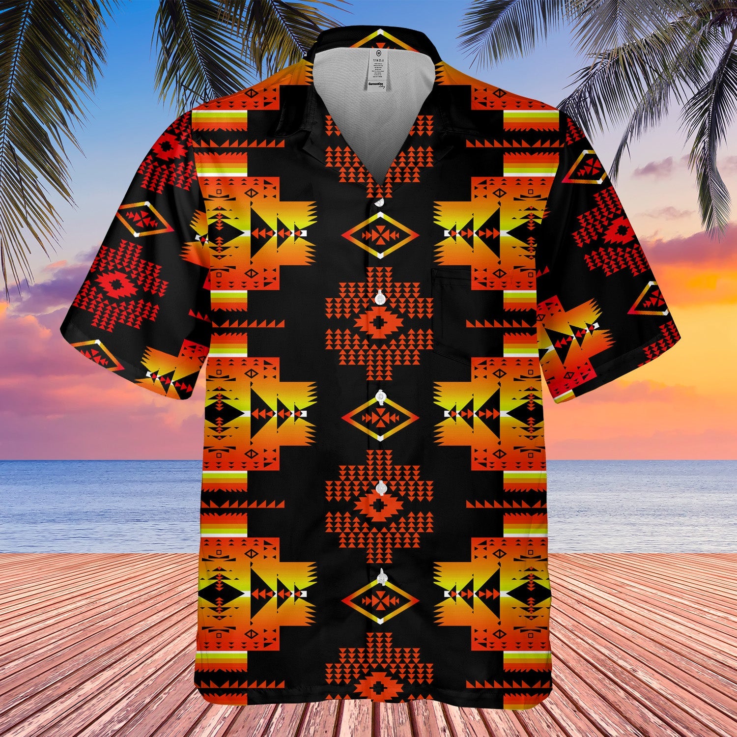 Tribe Design Native American Hawaiian Shirt 3D