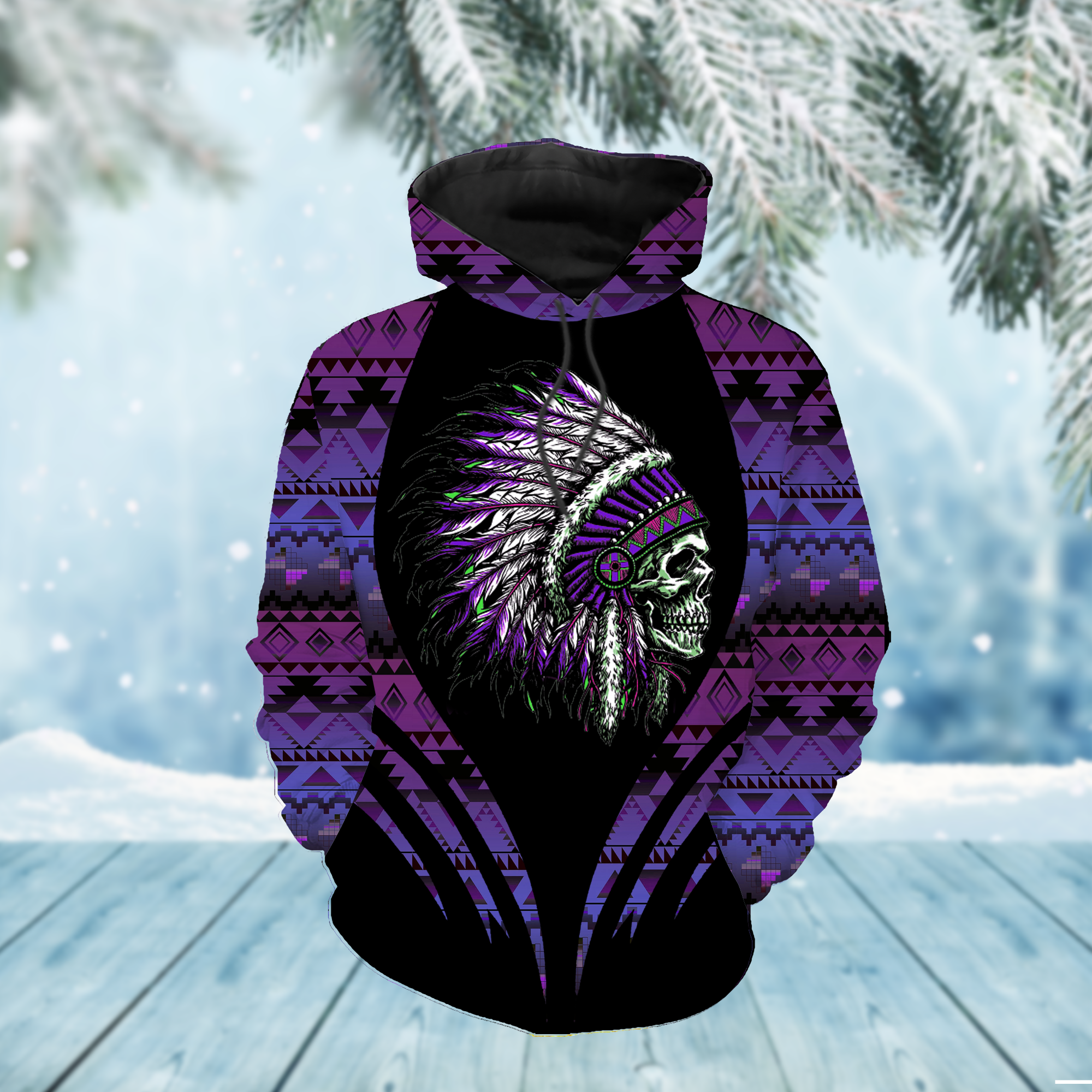 HD000223 Native American Pride  3D Hoodie