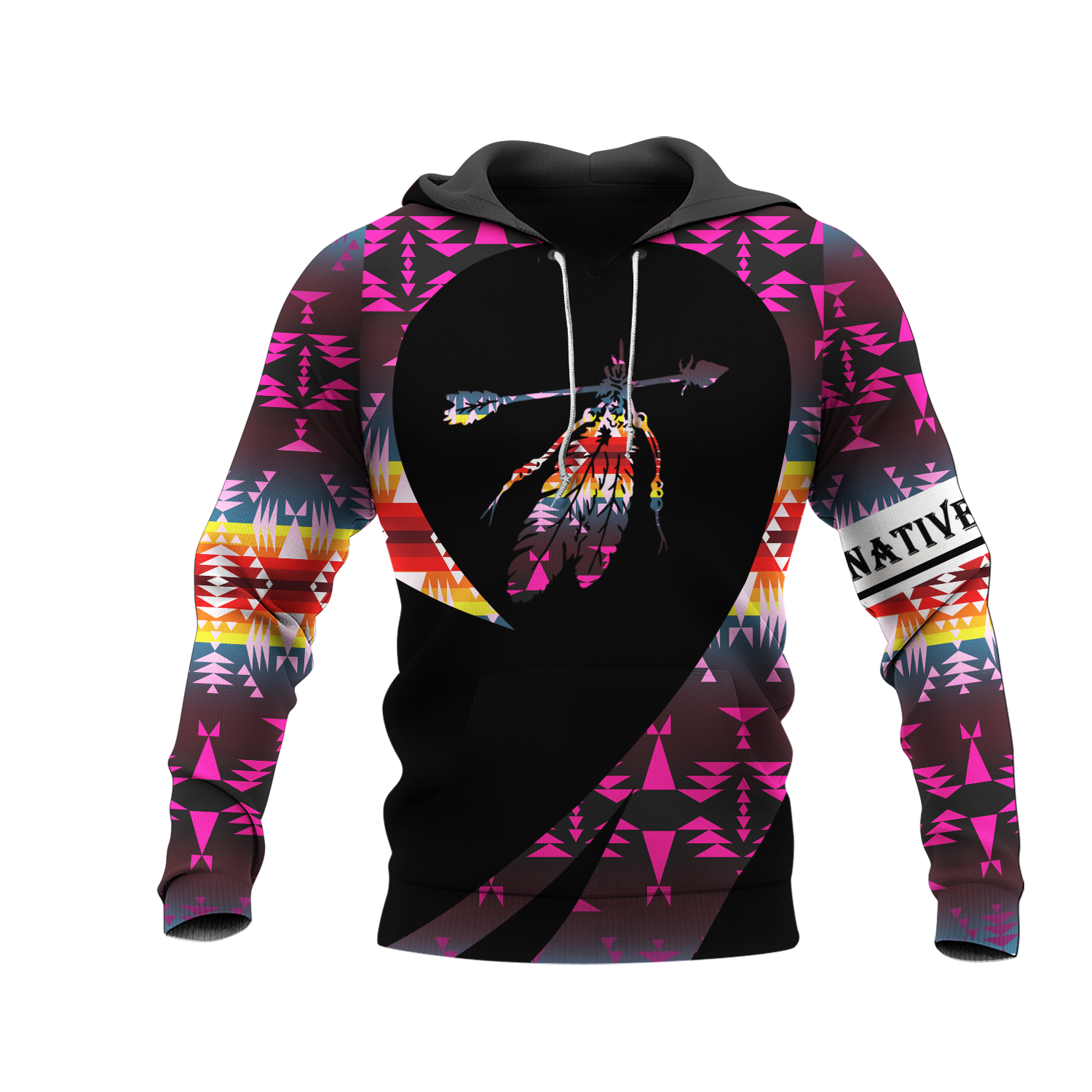 HD000259 Pattern Native Pride 3D Hoodie