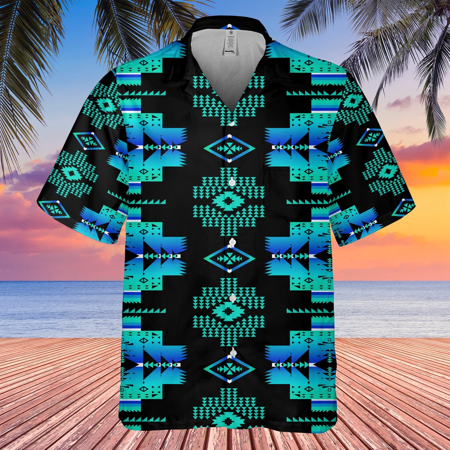 GB-HW00076 Pattern Native Hawaiian Shirt 3D