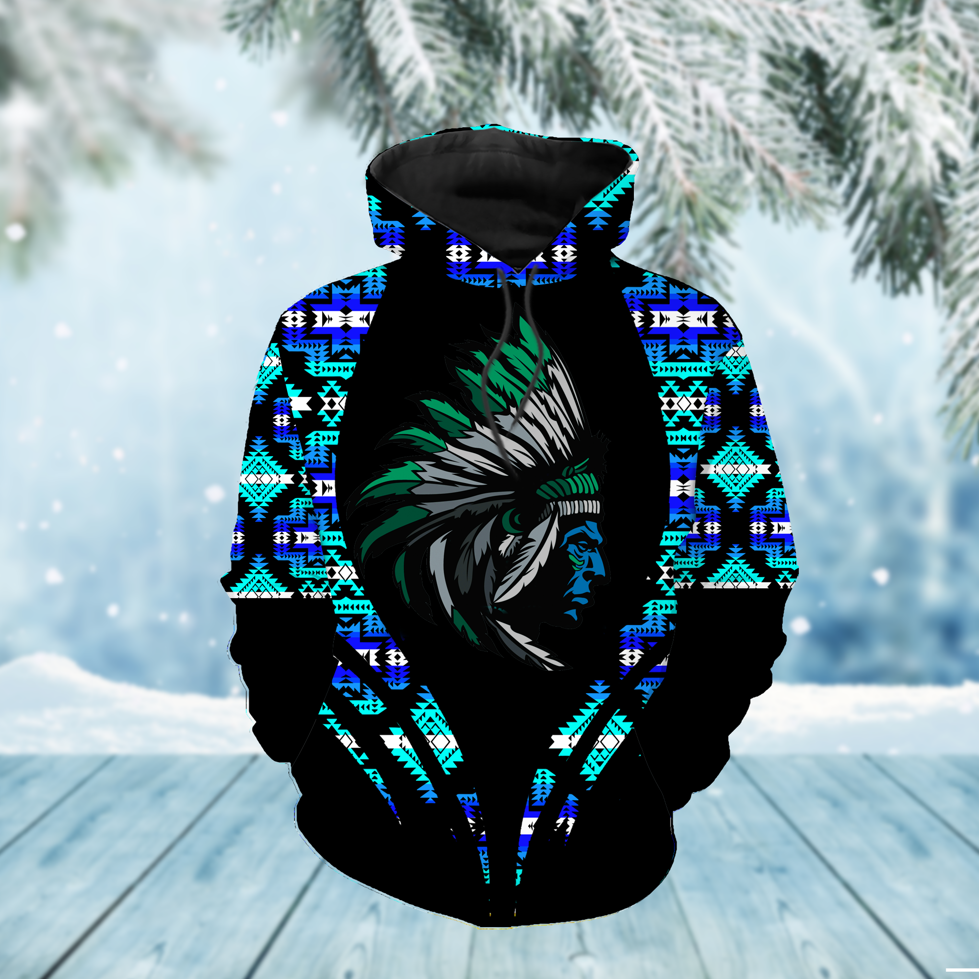 HD000226 Native American Pride  3D Hoodie