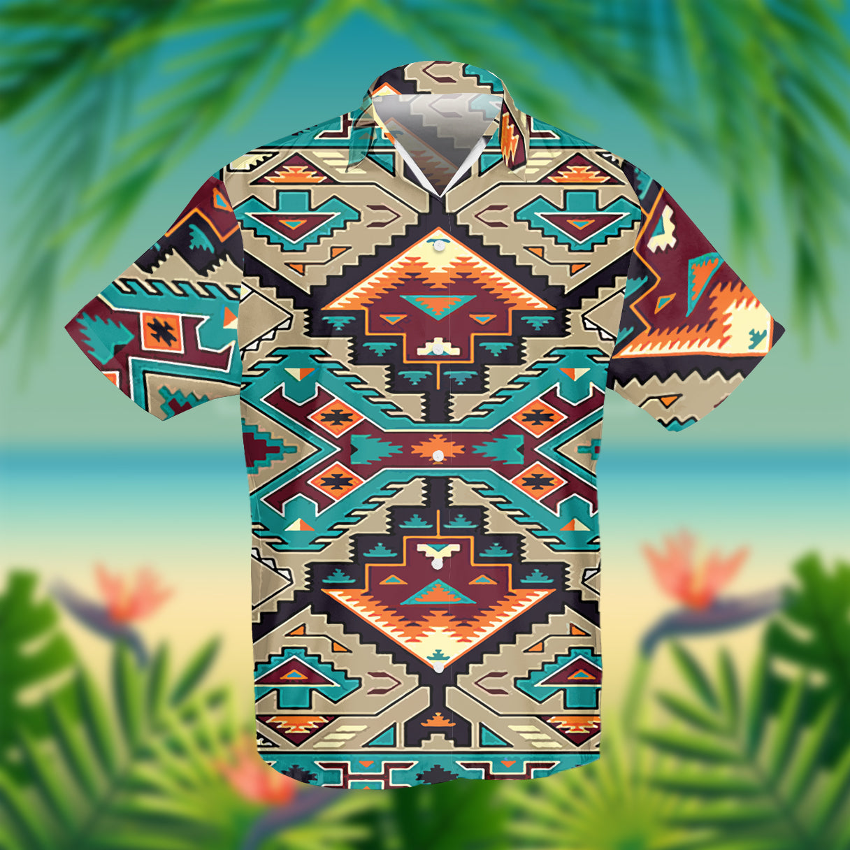 GB-NAT00016 Native American Culture Design Hawaiian Shirt 3D