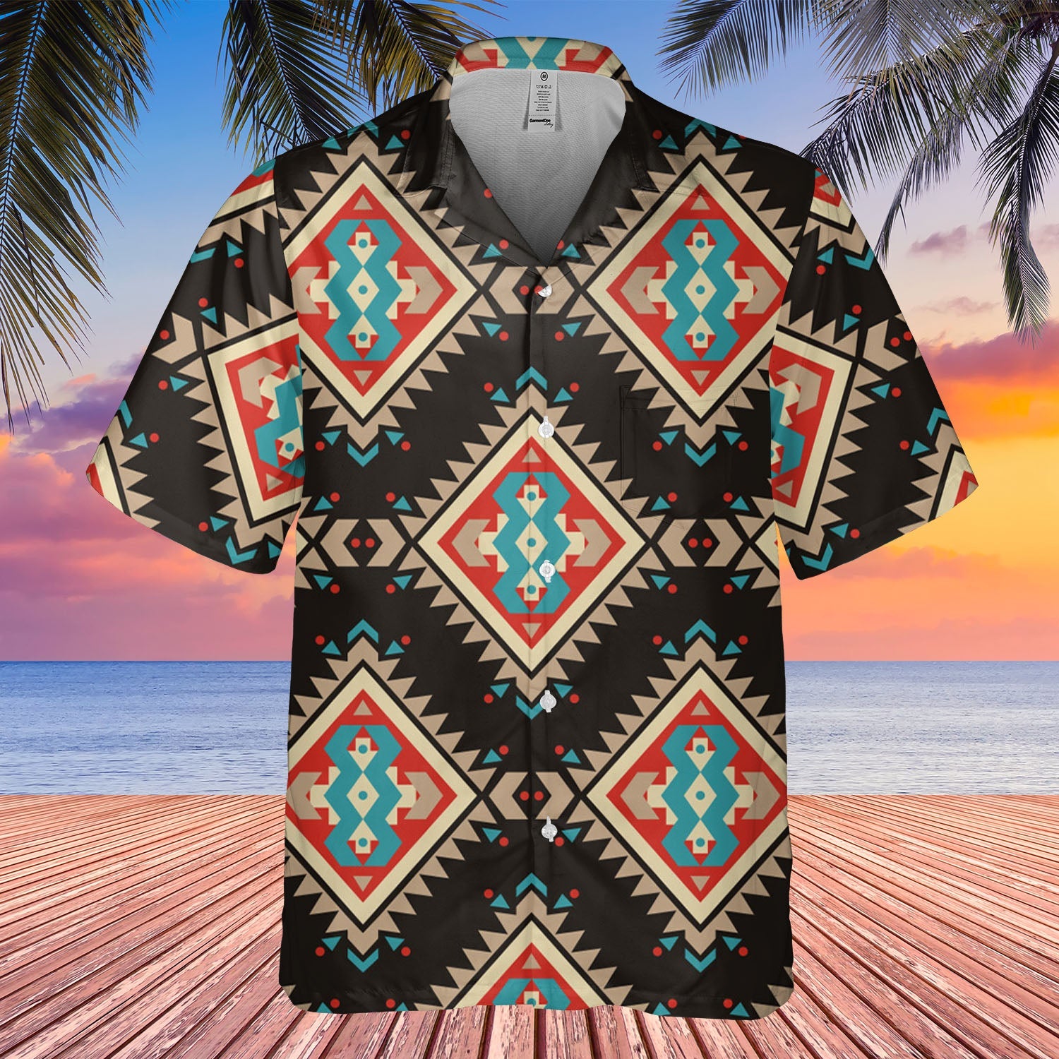 DS250425M04 Native American Hawaiian Shirt 3D