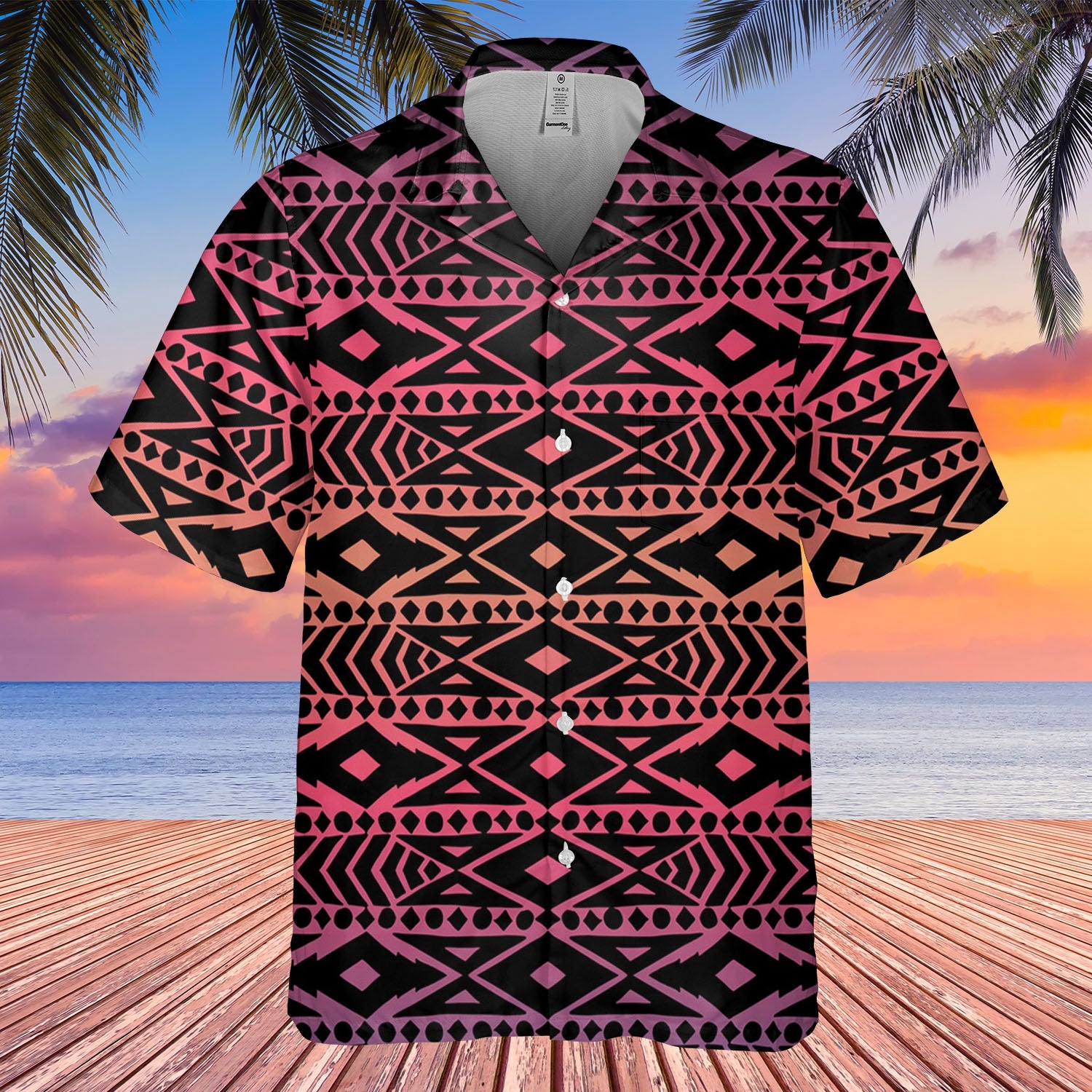 DS250425M08 Native American Hawaiian Shirt 3D