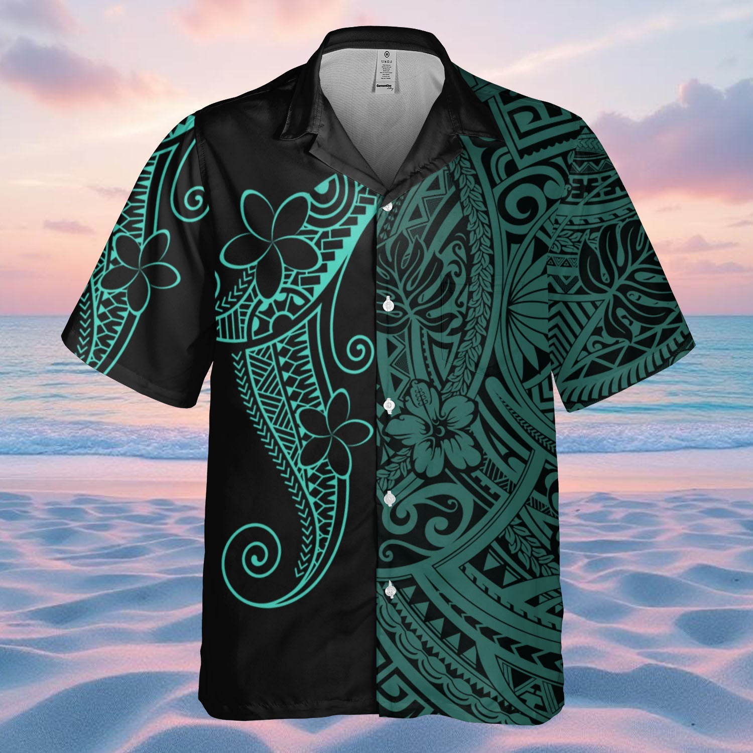 DS250801M02v2 Floral Native American Hawaiian Shirt 3D