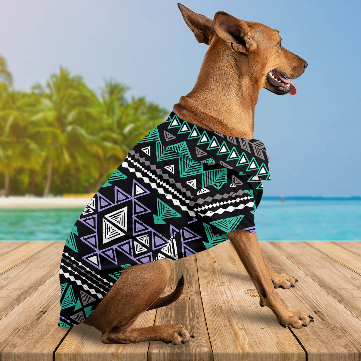 GB-NAT00578 Native American Pet Hawaiian Shirt
