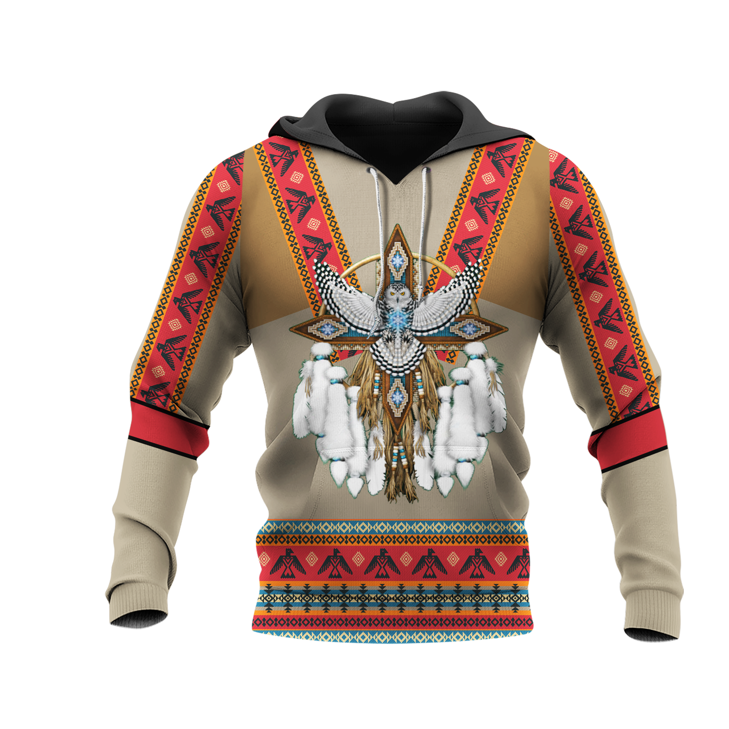 HD0012534 Pattern Native American  Pride 3D Hoodie