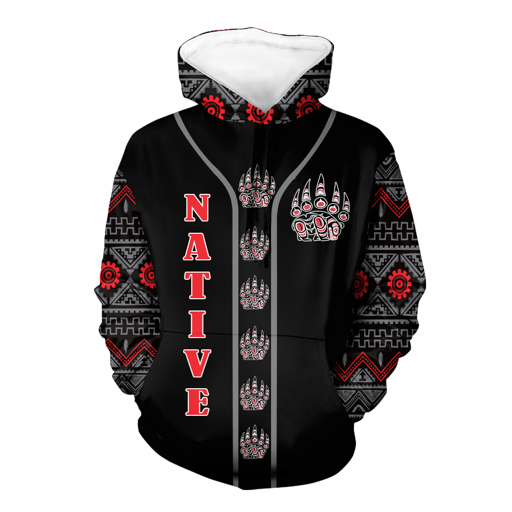 HD0012536 Pattern Native American  Pride 3D Hoodie