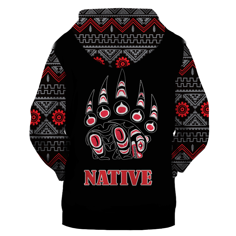 HD0012536 Pattern Native American  Pride 3D Hoodie