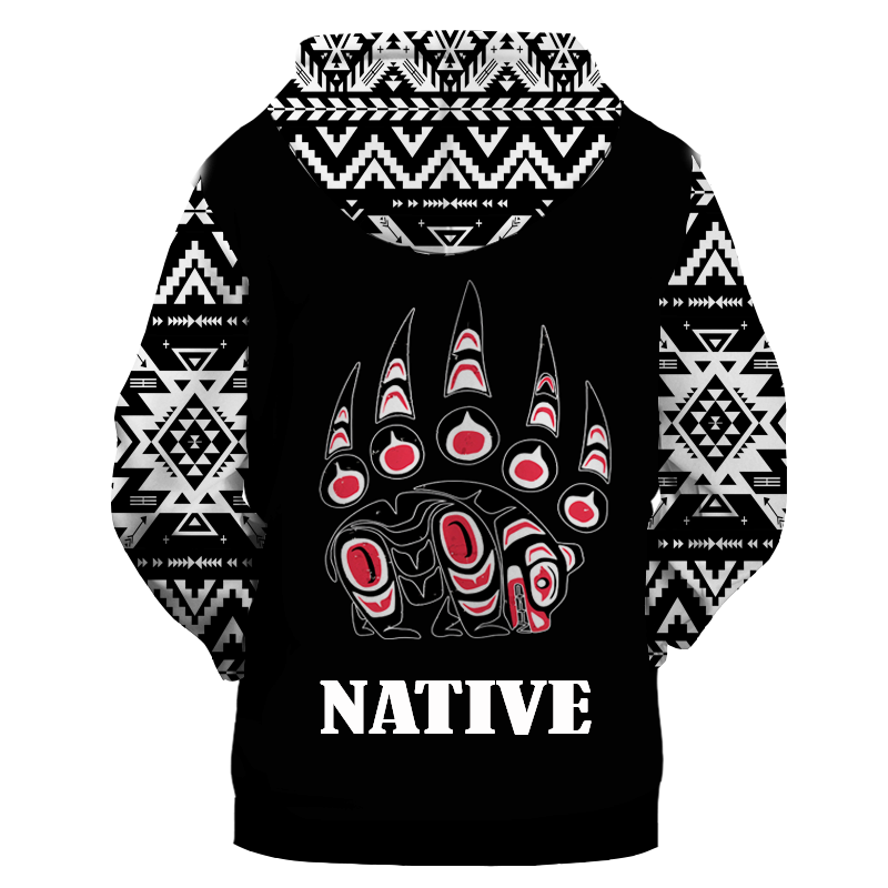HD0012543 Pattern Native American  Pride 3D Hoodie