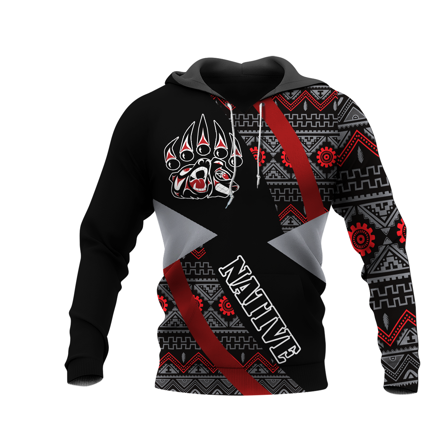 HD0012550 Pattern Native American  Pride 3D Hoodie