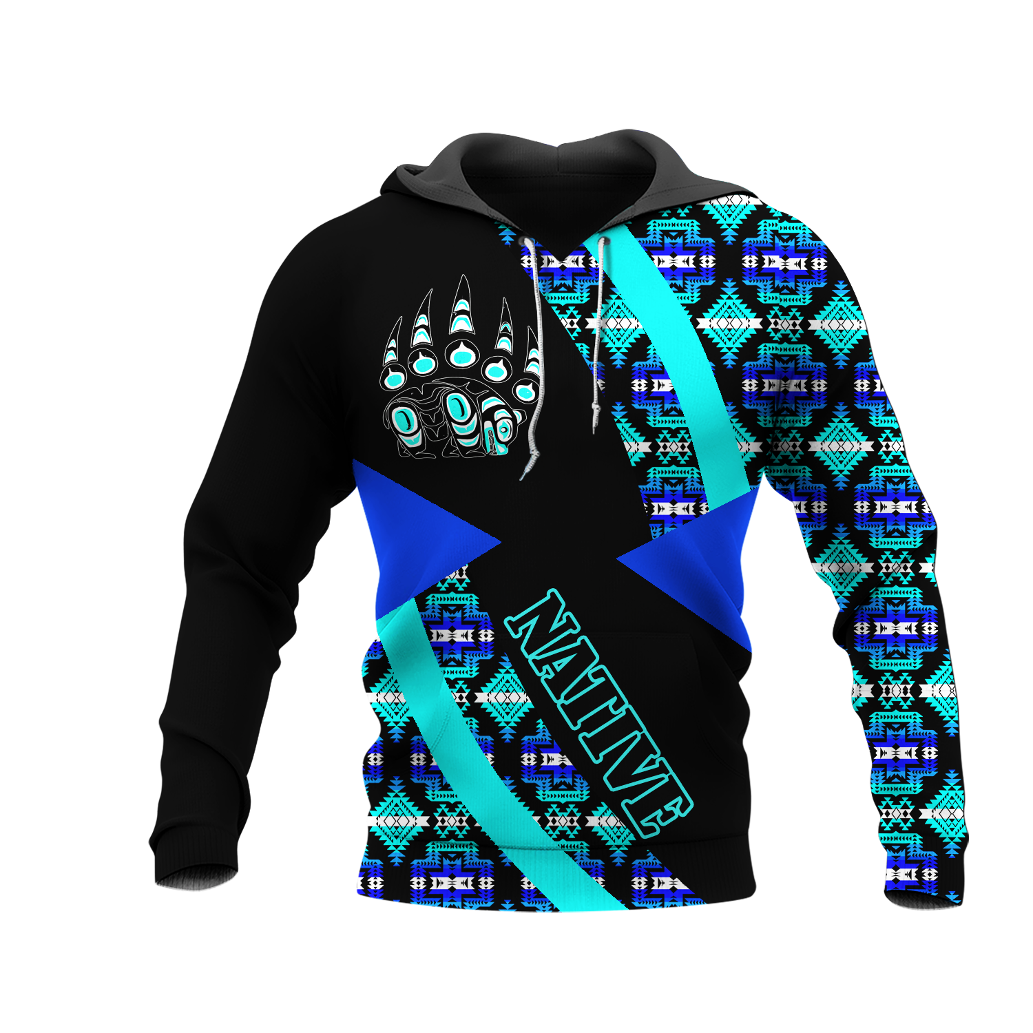 HD0012557 Pattern Native American  Pride 3D Hoodie