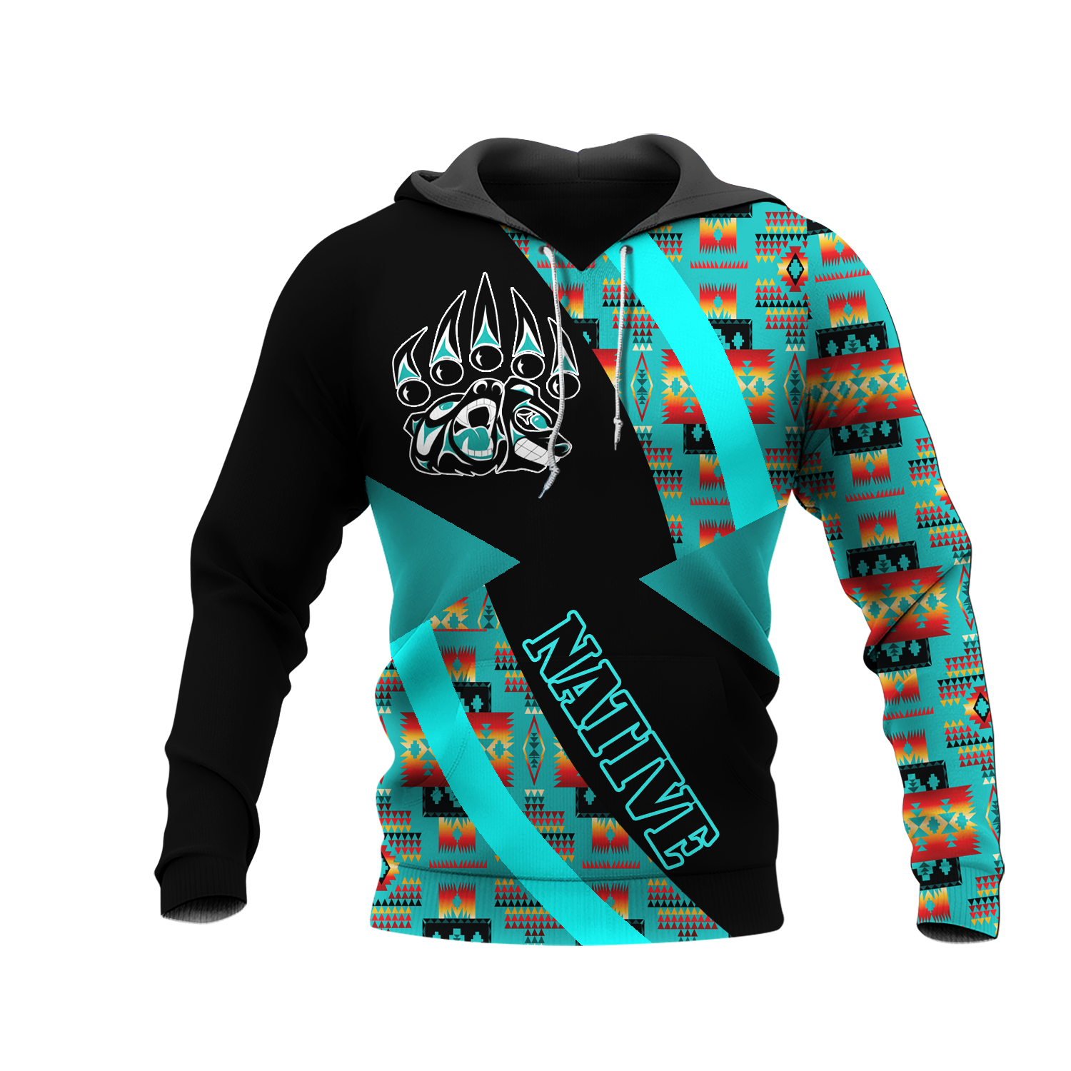 HD0012561 Pattern Native American  Pride 3D Hoodie