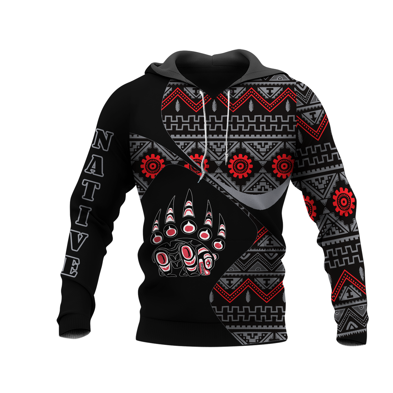 HD0012582 Pattern Native American  Pride 3D Hoodie
