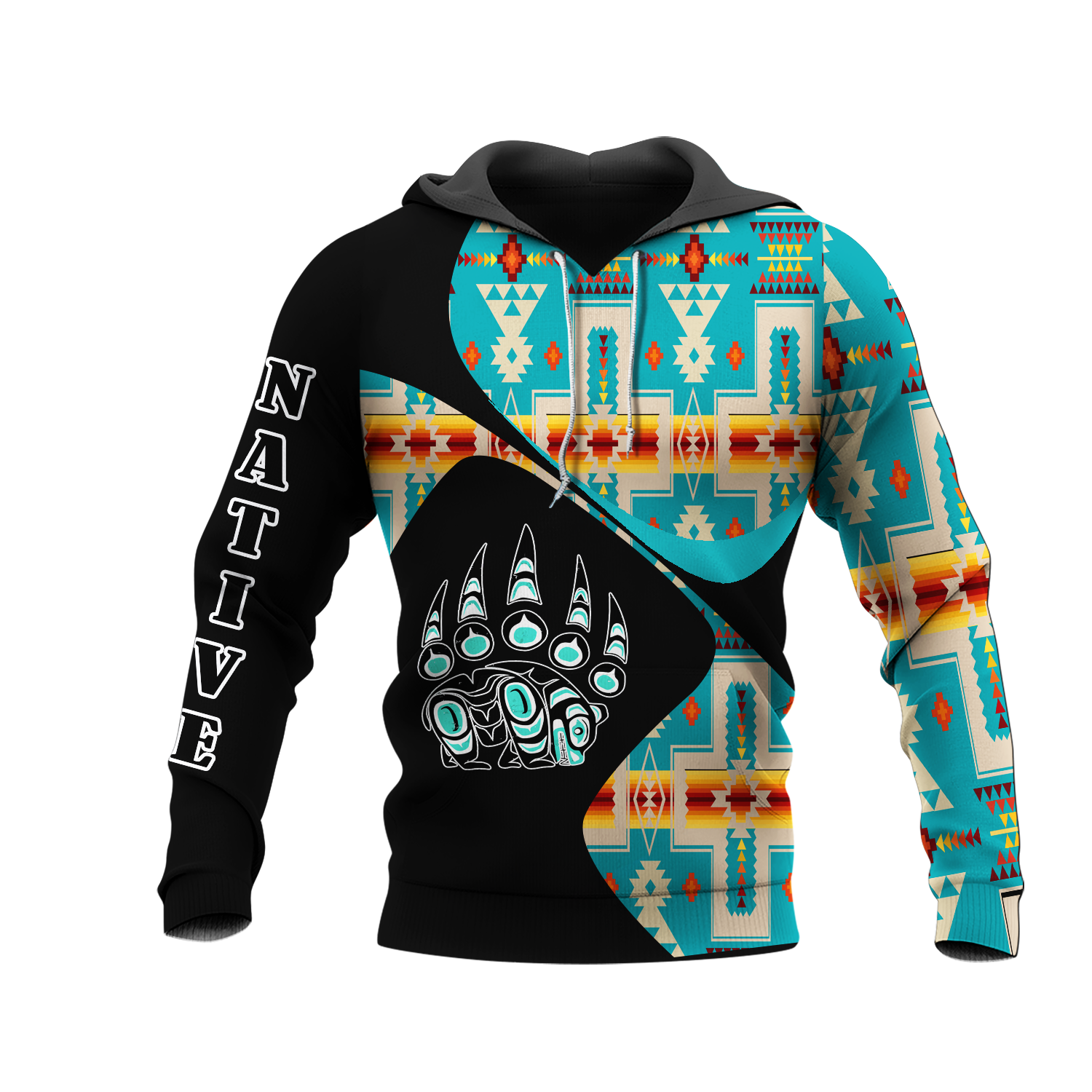 HD0012590 Pattern Native American  Pride 3D Hoodie