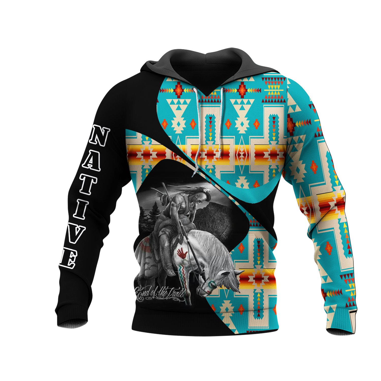 HD0012591 Pattern Native American  Pride 3D Hoodie