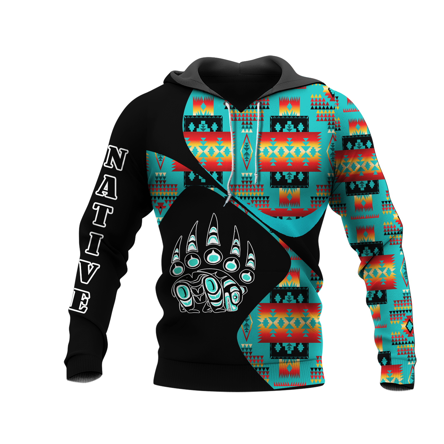 HD0012594 Pattern Native American  Pride 3D Hoodie