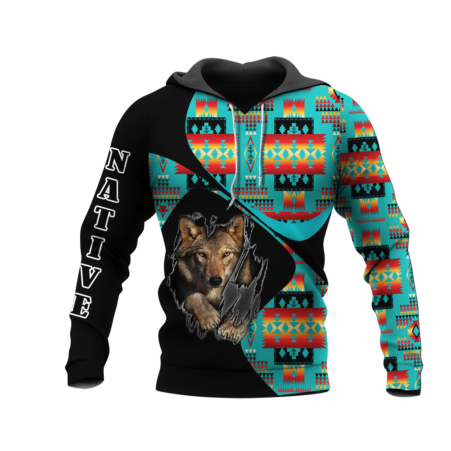 HD0012595 Pattern Native American  Pride 3D Hoodie