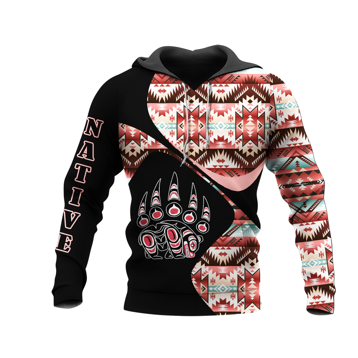 HD0012598 Pattern Native American  Pride 3D Hoodie