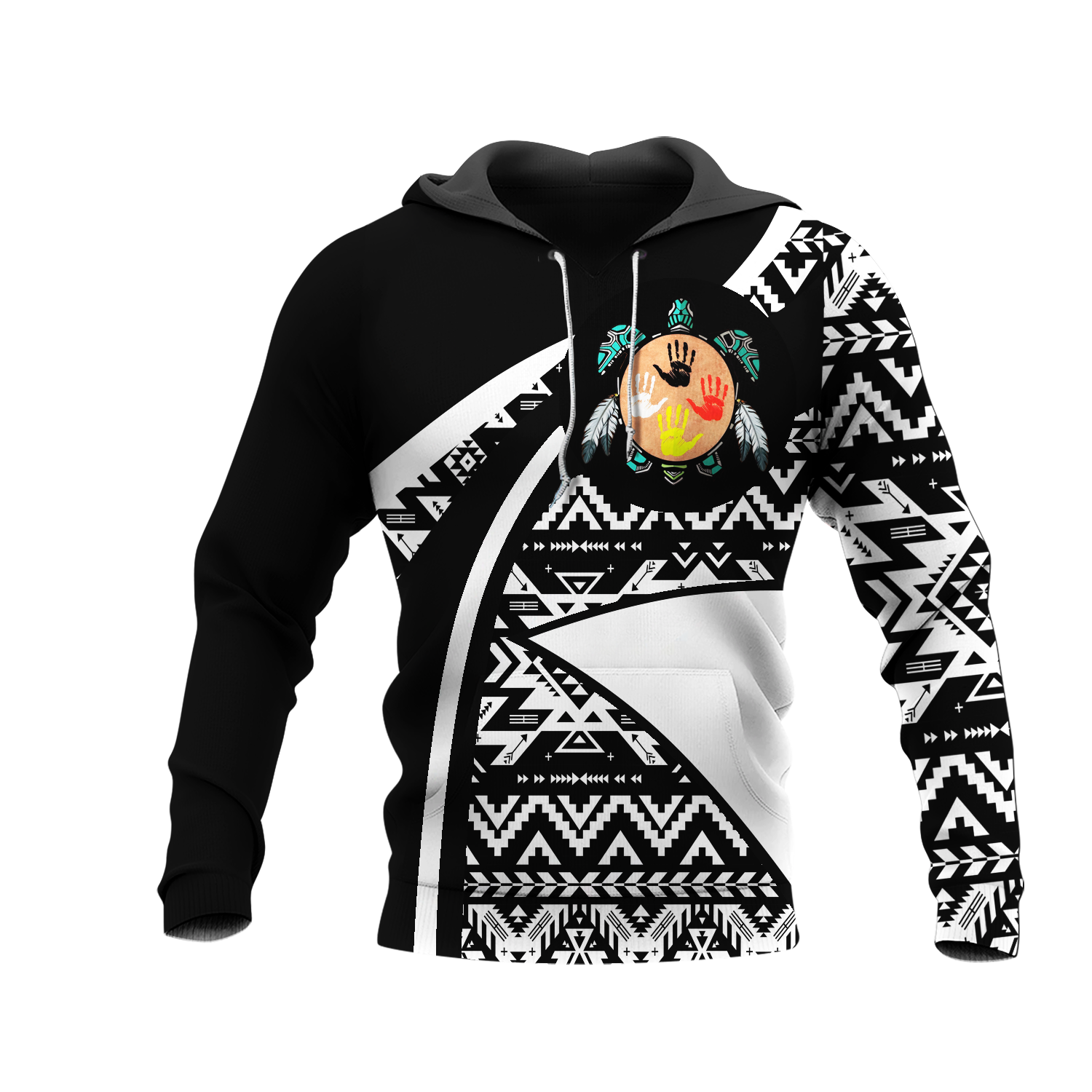 HD0012604 Pattern Native American  Pride 3D Hoodie